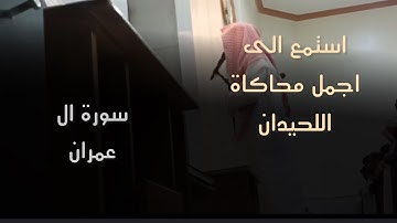 بأجمل ترتيل عشائية خاشعة من أجمل ماتسمع من محاكاة اللحيدان للقارئ عبدالرحمن ناجي سورة ال عمران 1446