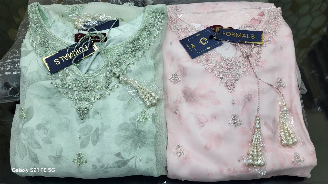 🇵🇰 HZ FORMALS Readymade Chiffion Three-piece | Pakistani Eid Special Readymade Stitched three-piece