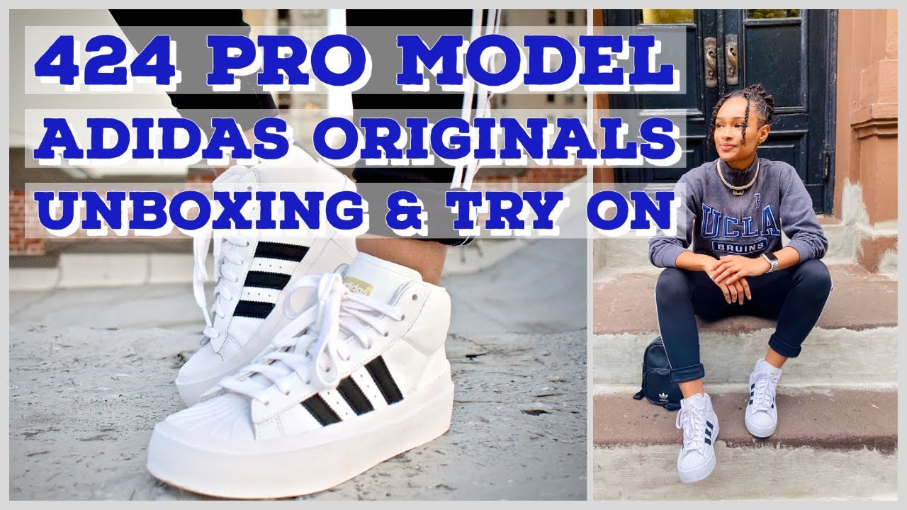 ADIDAS PRO MODEL REVIEW | 424 BRAND | ADIDAS PRO MODEL UNBOXING | 360 TRY  ON - YouTube