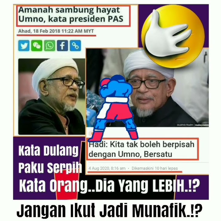 Hadi-Kata Dulang Paku Serpih. Kata Orang.. Dia Yang LEBIH.!? Jangan Ikut Jadi Munafik.!?