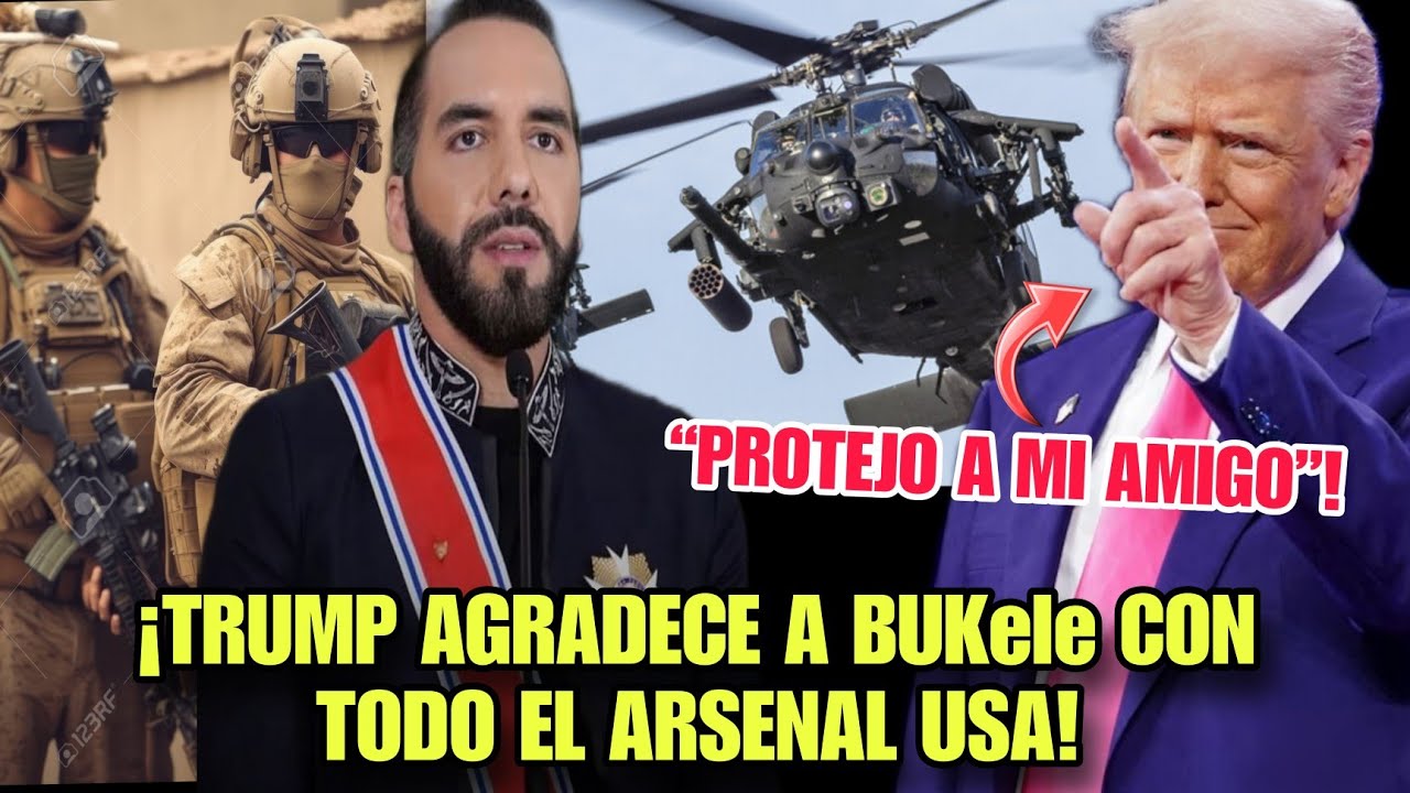 ALERTA MUNDIAL🚨ASI LE AGRADECE TRUMP A BUKELE POR LA AYUDA DE LA CAPTURA a MADUR0 Y NARC0S EN EL MAR