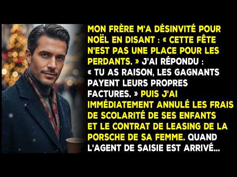 Mon frère m'a désinvité pour Noël : « Pas de place pour les perdants ».