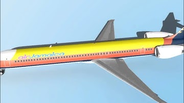 Falcon3D MD-80 Air Jamaica 3D model from CGTrader.com