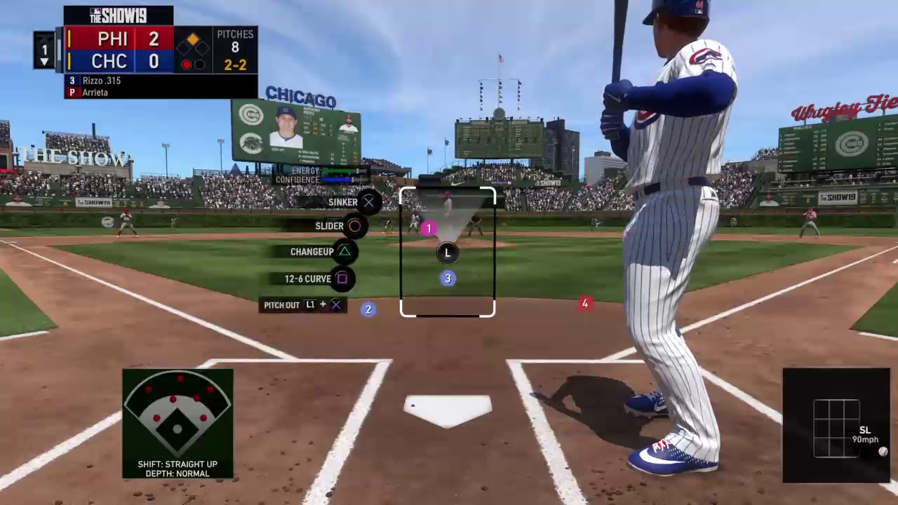 MLB The Show 19 | Philadelphia Phillies @ Chicago Cubs | Cubs franchise | 5/23/19