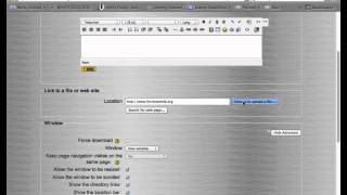 Add, Delete, Move, Show and Hide Links on Main Page of Moodle 1.9 Course