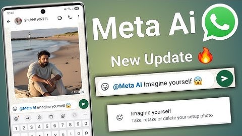 Imagine yourself whatsapp meta ai new update | whatsapp new features | new update whatsapp meta ai