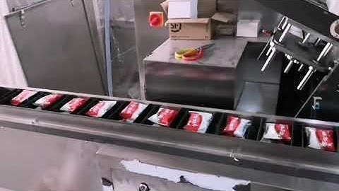 YL-60 Automatic Flow Bag food Cartoning Machine with hot glue system