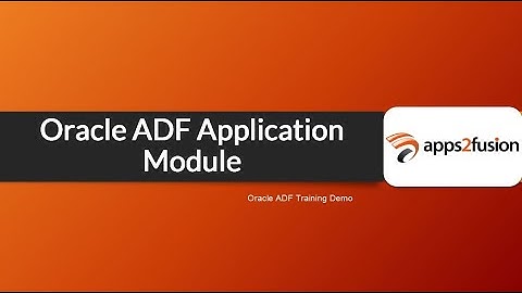 Oracle ADF Application Module
