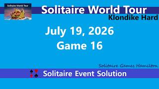 Solitaire World Tour Game #16 | July 19, 2026 Event | Klondike Hard screenshot 4