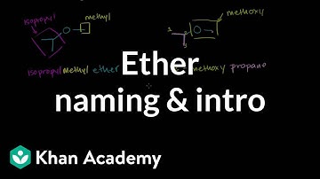 Ether naming and introduction | Organic chemistry | Khan Academy