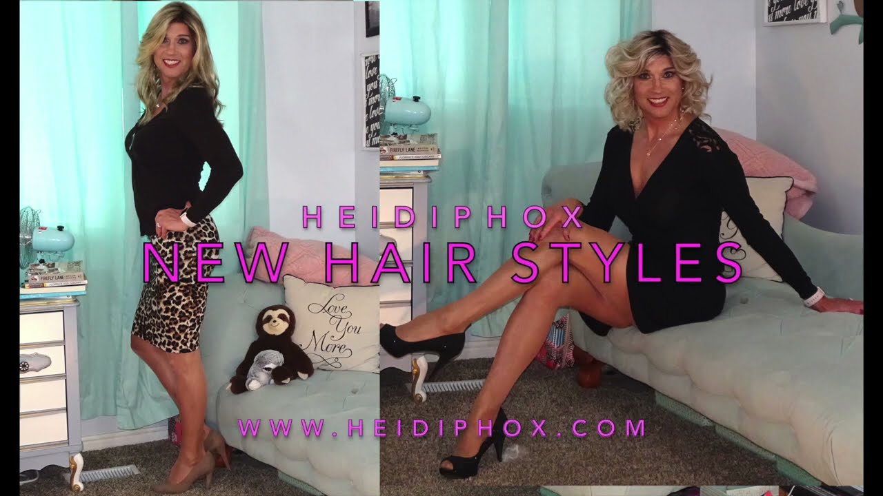 New wigs. Crossdresser chooses a new look....or two.