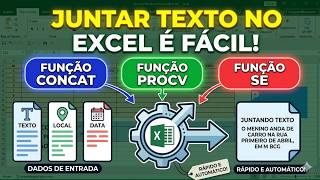Como Juntar Textos no Excel RÁPIDO! O Segredo da Função CONCAT (Formulários Automáticos)