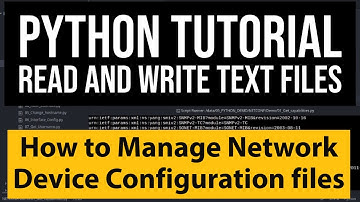 Python Basic Text file Operations tutorial for configuration file management |read write append data