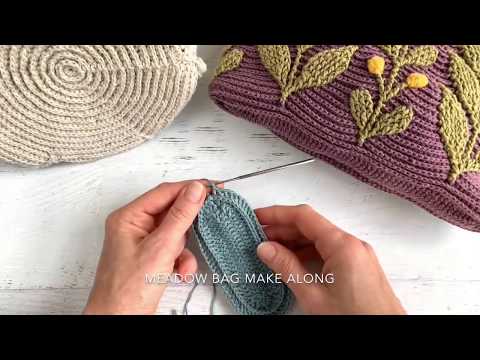 Back Post double crochet round beginning.
