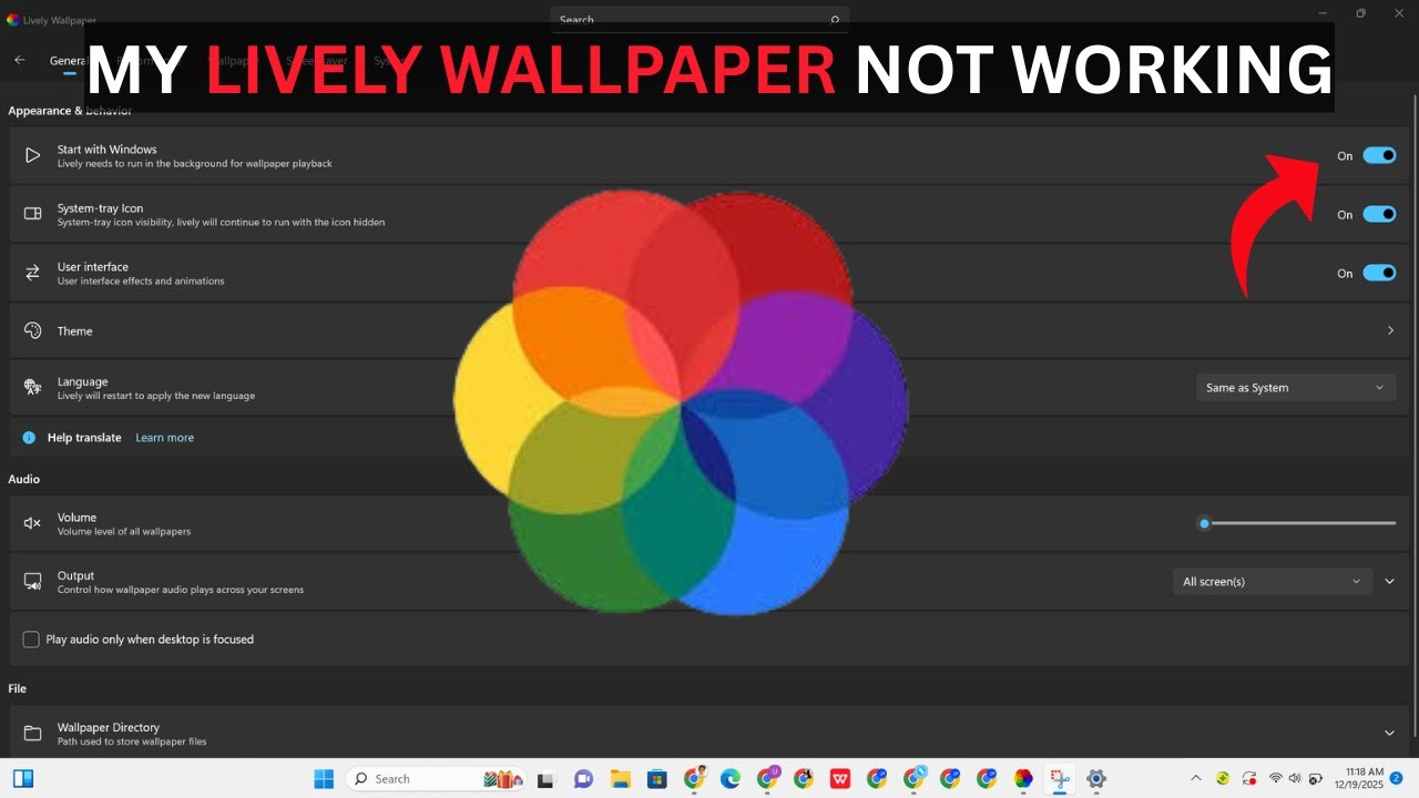 Why is my Lively Wallpaper Not Working - YouTube