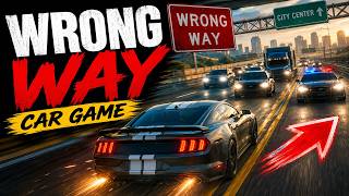 Wrong Way Car Game Gameplay | Crazy Highway Challenge | High Speed Driving 2026 screenshot 3