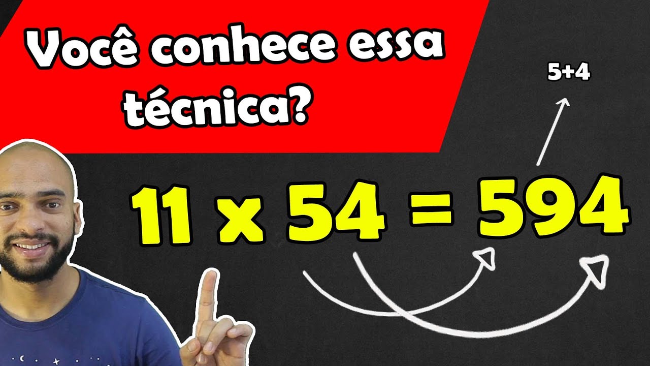MULTIPLICAÇÃO de qualquer número por ONZE - CÁLCULO MENTAL