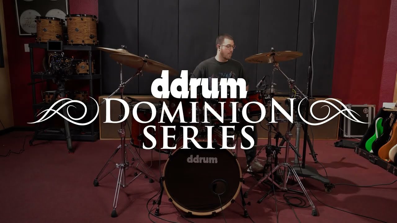 ddrum Dominion Birch 7-Piece Shell Pack - Brushed Olive Metallic