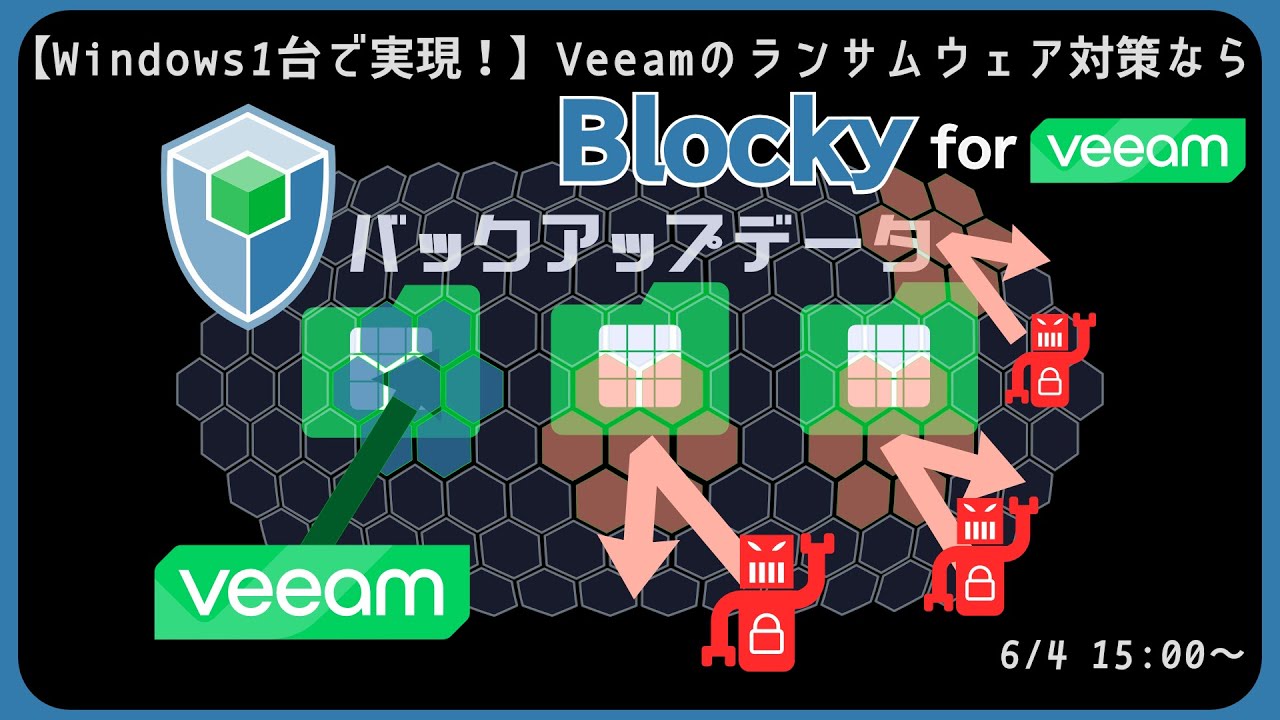 【Windows1台で実現！】Veeamのランサムウェア対策なら「Blocky for Veeam」