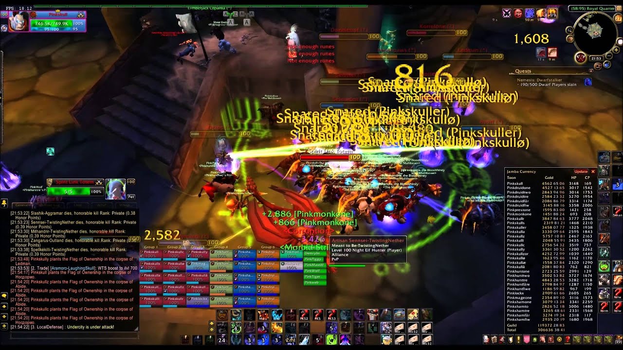 Pinkskull The Multiboxer 32vs34