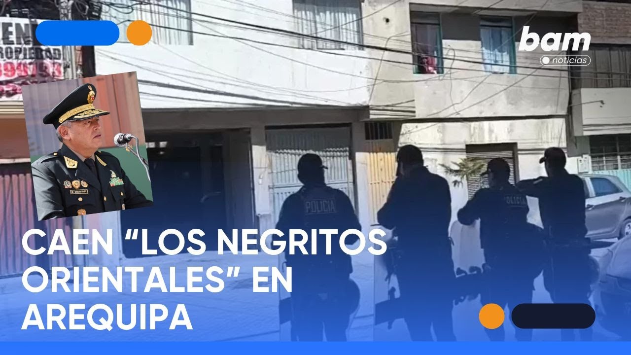🔴 Caen “Los Negritos Orientales” en megaoperativo en Arequipa 🚨