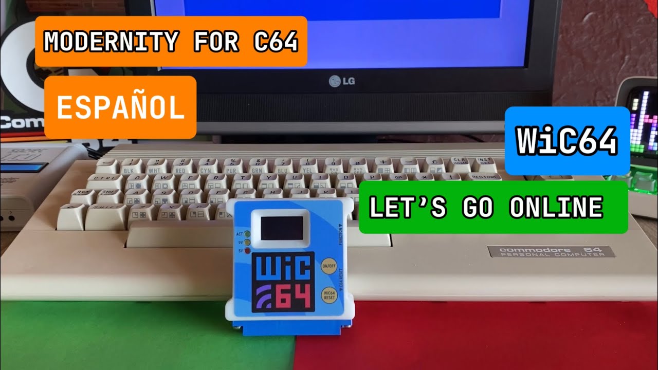 Modem WiFi Per Commodore 64 Con Display OLED – Retrò Ma Con Stile!
