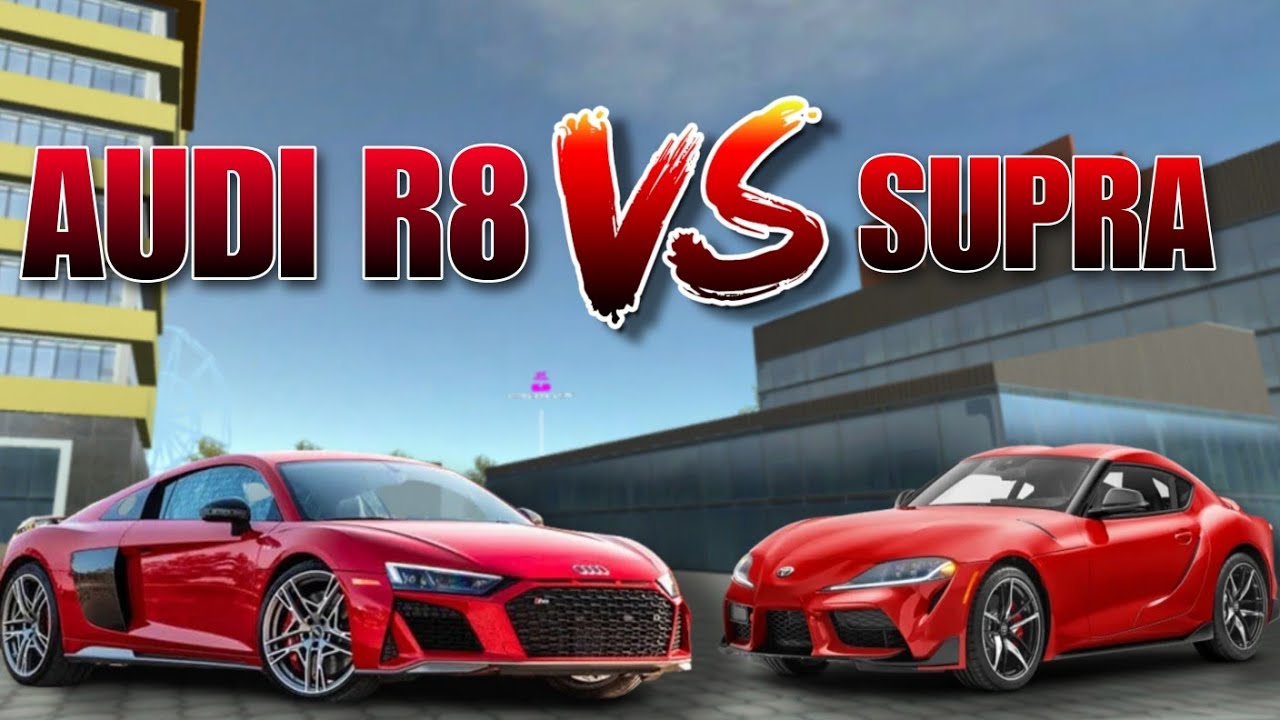 Subra R8 Supra VS Audi R8 🔥💯 | Speed testing | car simulator 2 gameplay - YouTube