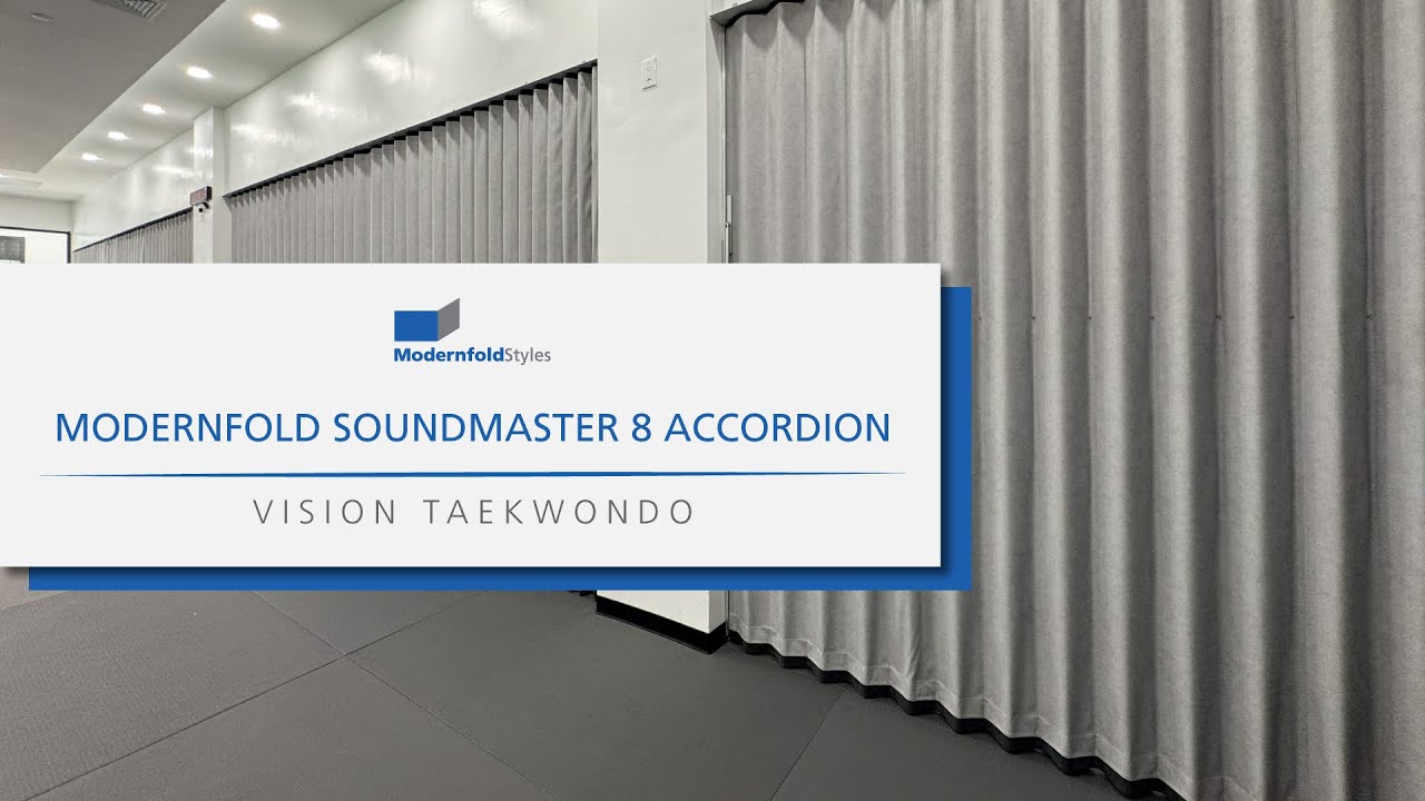 Vision Taekwondo | Modernfold Soundmaster 8 Accordion Doors