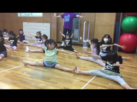 柔軟体操ストレッチ リトミック体操日曜日クラス キッズガーデン武蔵小杉教室 指導 梶原和歌子 石田恵也 2021,6,27