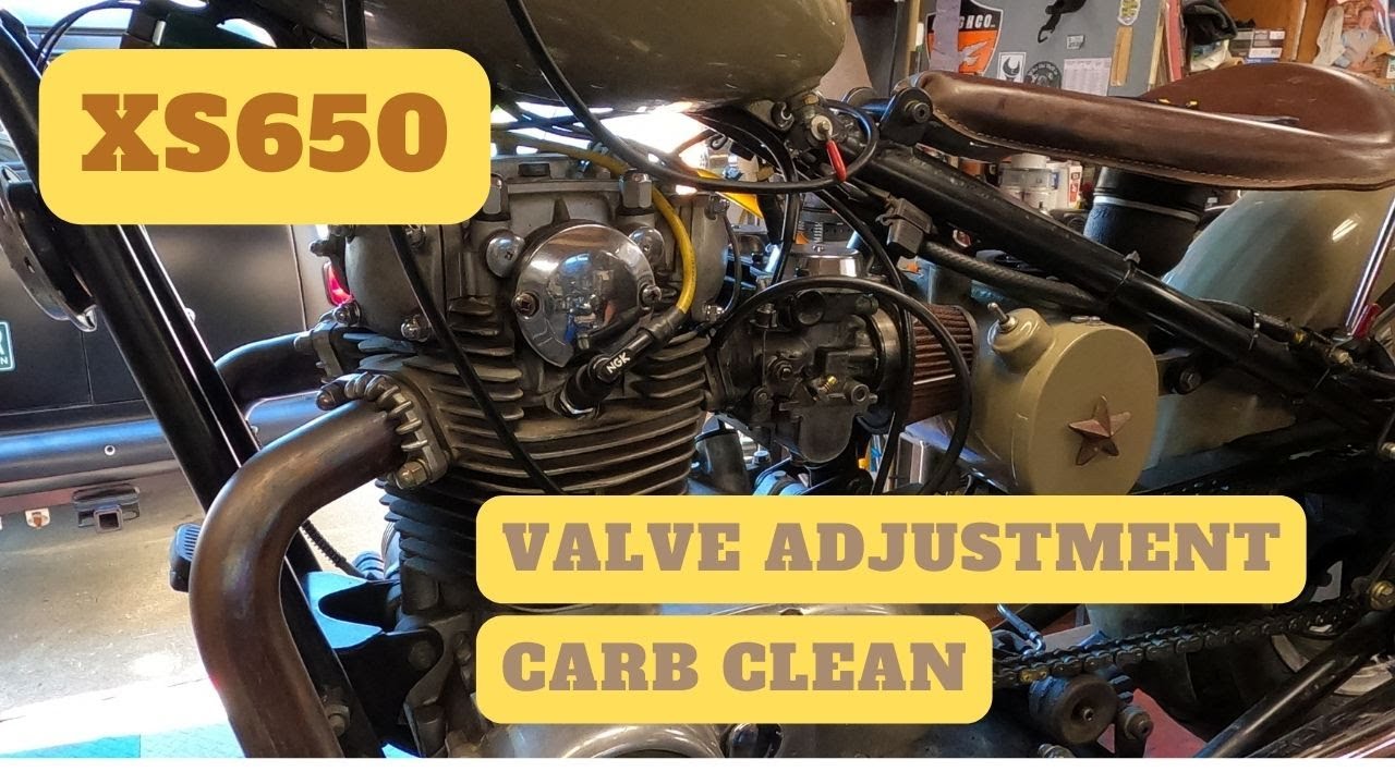 XS650 Valve adjustment & Carb Cleaning YouTube