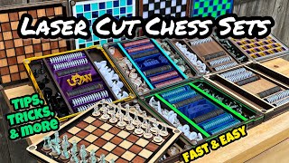 Laser Chess Sets Made Easy: Making Custom Chess Sets with Checkers & Othello- Wood & Acrylic by Six Eight Woodworks 16,223 views 3 months ago 23 minutes