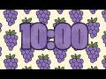 10 Minute Aesthetic Grape Timer | Relaxing Music | Depp Focus