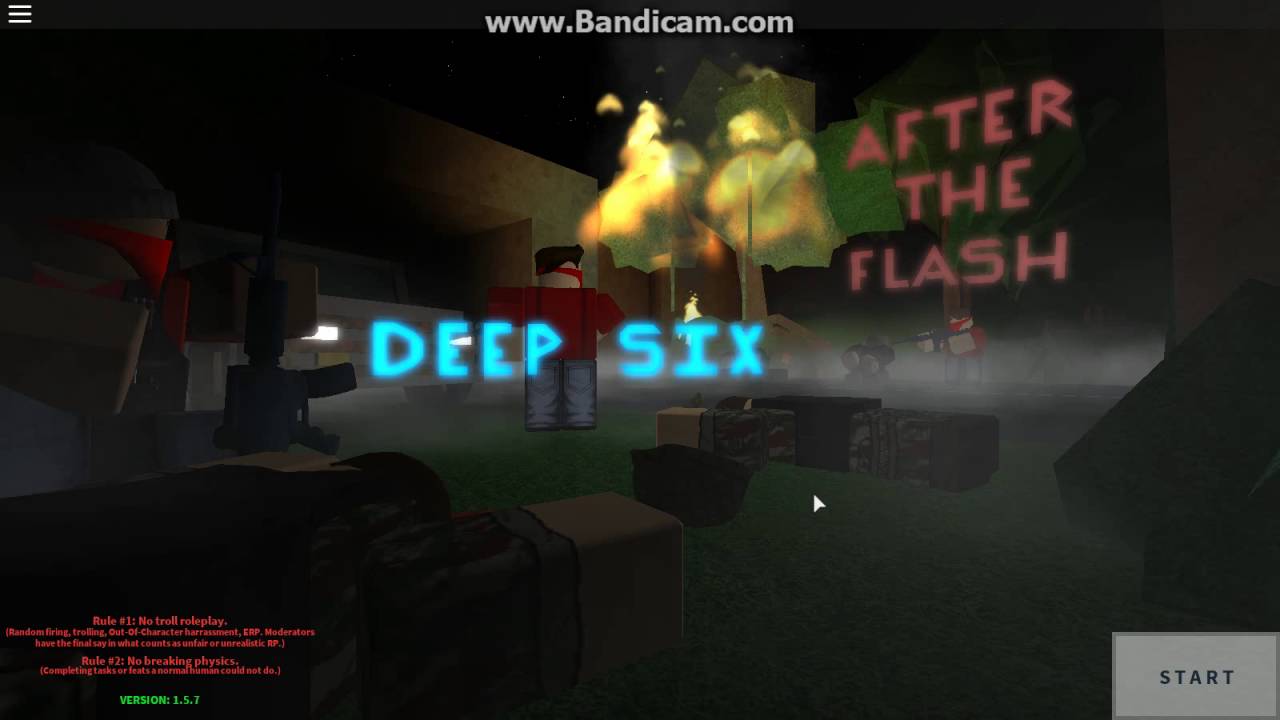 After The Flash Deep Six Title Screen - roblox after the flash deep six