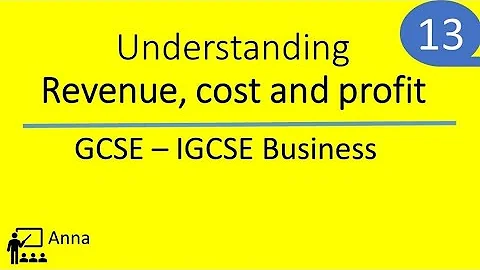 Revenue cost and profit GCSE Business Revision