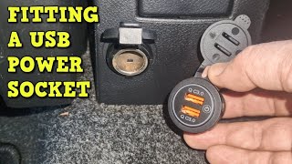 Upgrading Your Car's 12v Power Socket to a USB Adapter