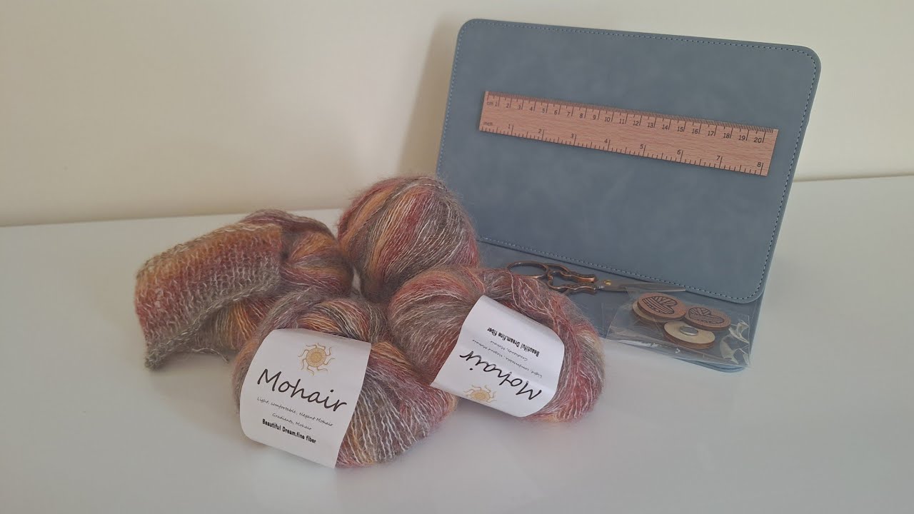 Новая готовая работа октября, кашемировый пуловер. Заказ с TEMU, пряжа и планшет. 