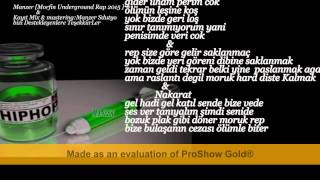 Manzer - Morfi̇n Underground 2015 Lyric Destek