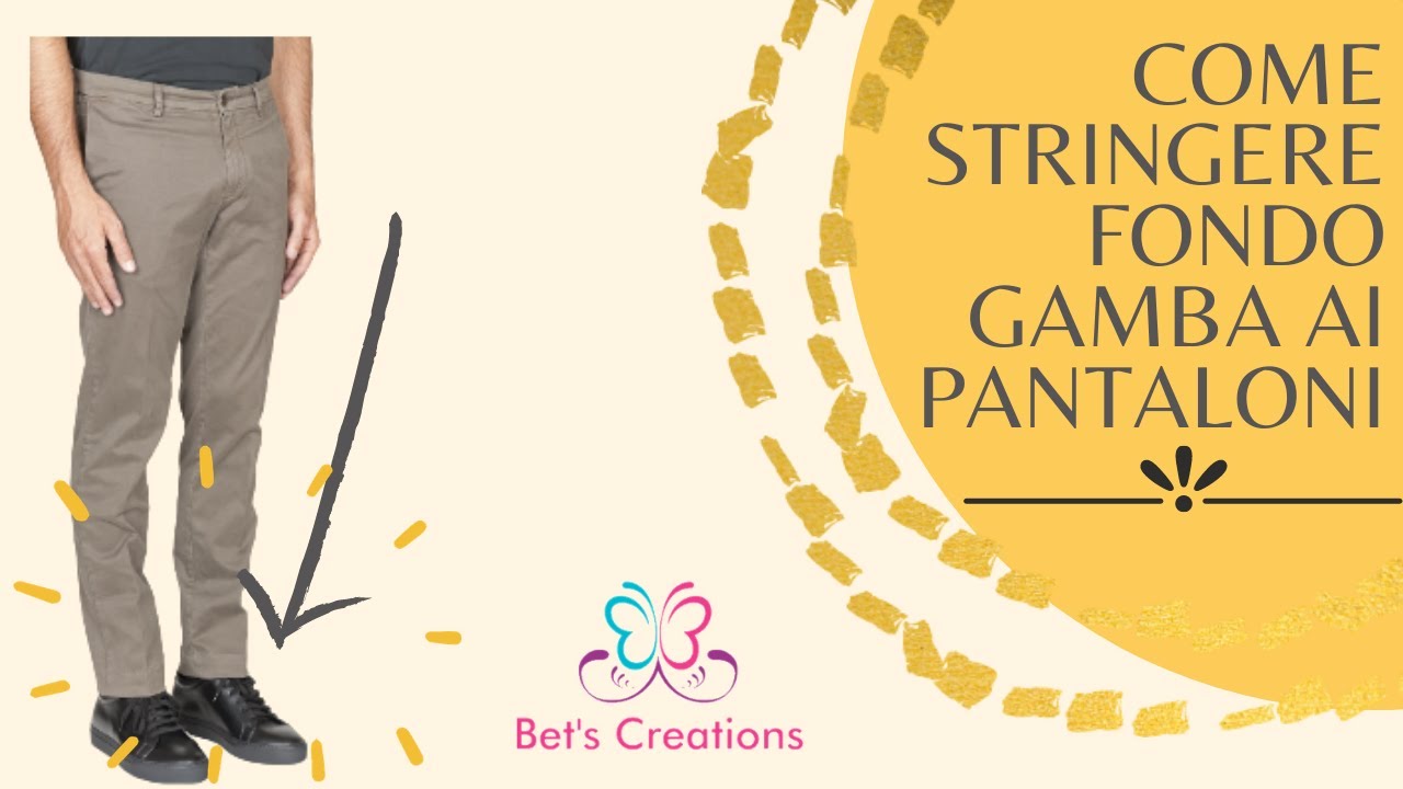 Come stringere pantaloni,gamba al fondo, How to tighten pants leg to the  bottom - YouTube