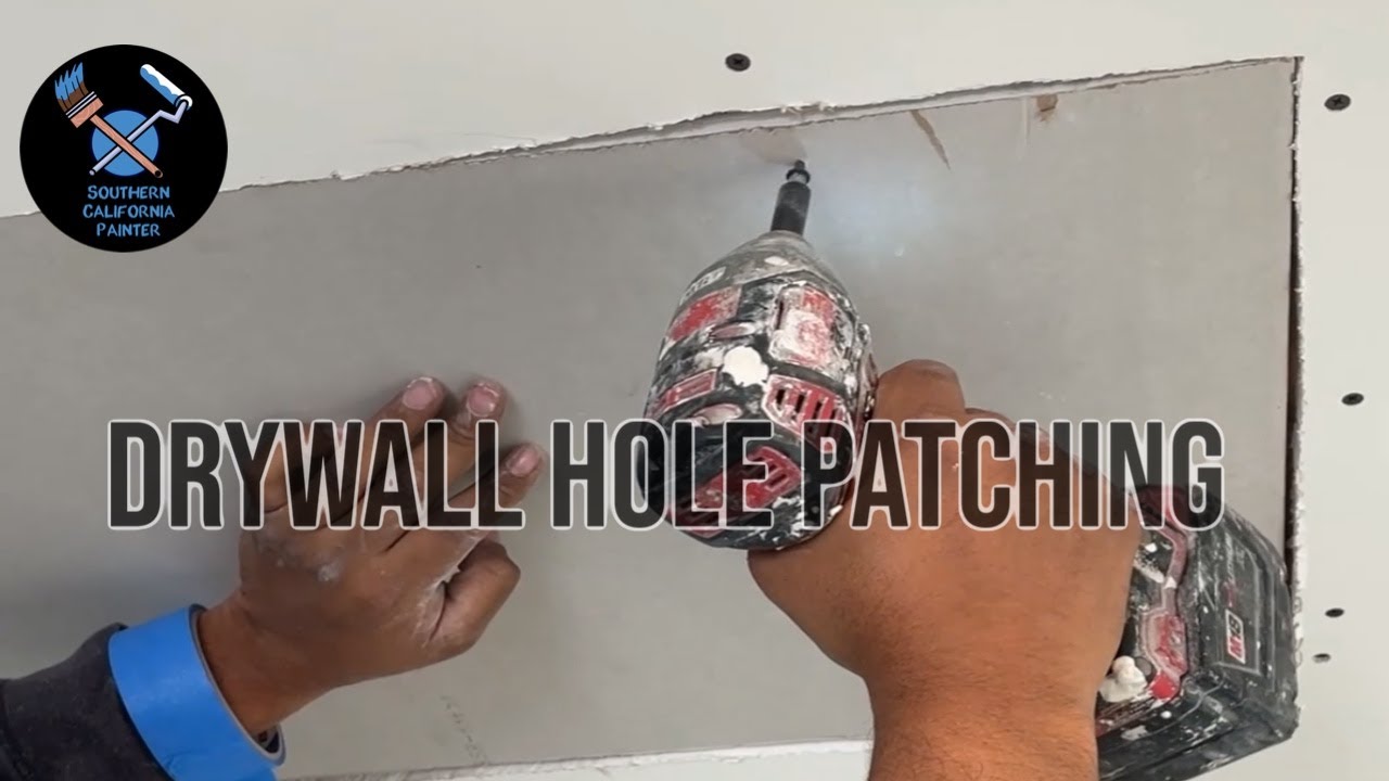 How To Patch A Hole In Drywall Efficiently From Start To Finish - YouTube