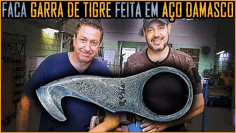 Faca Garra de Tigre em Ao Damasco (ft. Ricardo Vil...