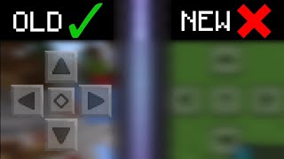 Bring Back Old DPad Touch Controls... | Minecraft Bedrock Edition