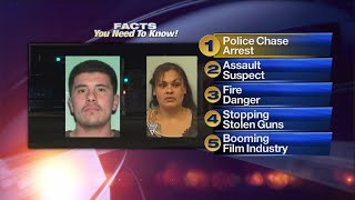 April 19 Morning Rush: Suspects allegedly flee from police after nearly hitting construction worker