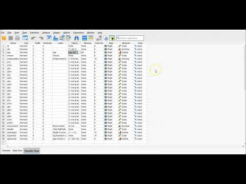 SPSS categorical vs continuous variables