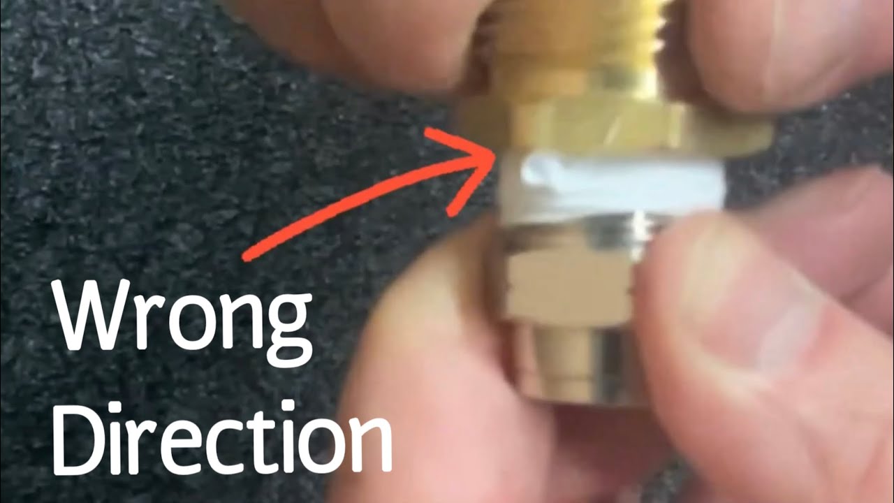 Plumbers Tape Mistakes YouTube