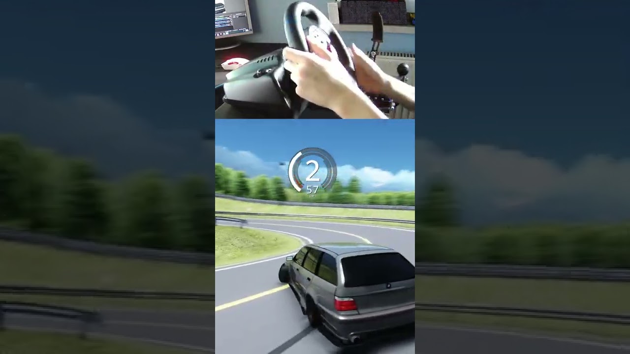 Drifting touring BMW car with Wheelcam! 