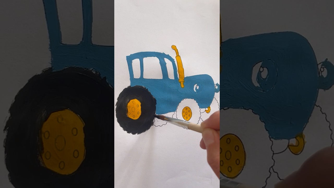 Blue tractor🚜💙 