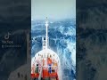 ship in storm! PART 2. Atlantic Ocean +20 mt monster wave #wave #ocean #ship #viral #shorts