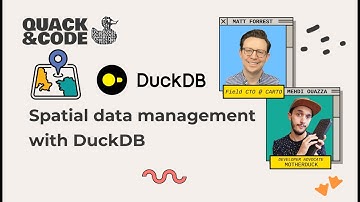 Spatial data management with DuckDB ft. @MattForrest