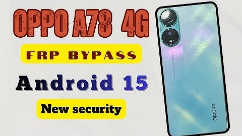 Oppo A78 4G FRP Unlock | Google Account Remove Without PC 2025#GSMALI#a78 #oppo 