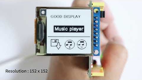 1.54 inch flexible e paper display ,E Ink Curved Display-GDEW0154I9FC-Good Display